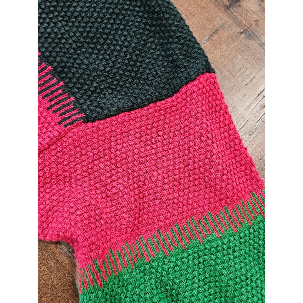 VTG Coogi-style Cosby Sweater Men's XL Colorblock Popcorn Knit Cotton - Picture 7 of 9